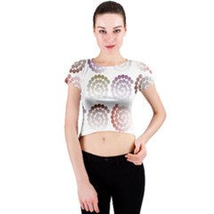 Zappwaits Artdesign Crew Neck Crop Top by zappwaits