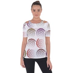 Zappwaits Artdesign Shoulder Cut Out Short Sleeve Top by zappwaits