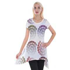 Zappwaits Artdesign Short Sleeve Side Drop Tunic by zappwaits