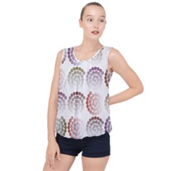 Zappwaits Artdesign Bubble Hem Chiffon Tank Top by zappwaits