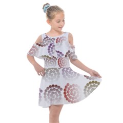 Zappwaits Artdesign Kids  Shoulder Cutout Chiffon Dress by zappwaits