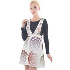 Zappwaits Artdesign Plunge Pinafore Velour Dress by zappwaits