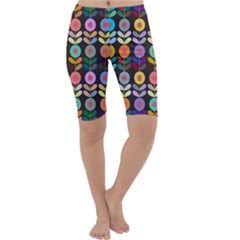 Zappwaits Flowers Cropped Leggings  by zappwaits