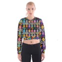 Zappwaits Flowers Cropped Sweatshirt View1