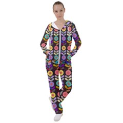 Zappwaits Flowers Women s Tracksuit