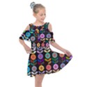 Zappwaits Flowers Kids  Shoulder Cutout Chiffon Dress View1