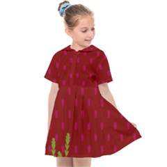 Vivid Burgundy & Heather Kids  Sailor Dress by WensdaiAmbrose