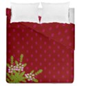 Vivid Burgundy & Heather Duvet Cover Double Side (Queen Size) View1