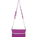 Fuschia Polka Dot Mini Crossbody Handbag View1