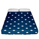 Turquoise Polka Dot Fitted Sheet (Queen Size) View1