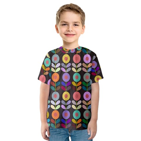 Zappwaits Flowers Kids  Sport Mesh Tee by zappwaits