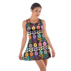 Zappwaits Flowers Cotton Racerback Dress by zappwaits