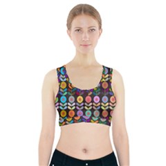 Zappwaits Flowers Sports Bra With Pocket by zappwaits