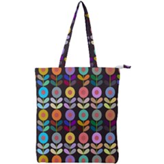 Zappwaits Flowers Double Zip Up Tote Bag by zappwaits