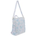 Pastel Blue Hearts Crossbody Backpack View2