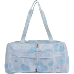 Pastel Blue Hearts Multi Function Bag by retrotoomoderndesigns