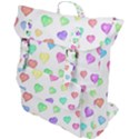 Pastel Rainbow Hearts Buckle Up Backpack View1