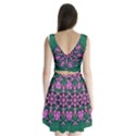 The Most Uniqe Flower Star In Ornate Glitter Split Back Mini Dress  View2