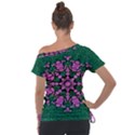 The Most Uniqe Flower Star In Ornate Glitter Tie-Up Tee View2