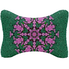 The Most Uniqe Flower Star In Ornate Glitter Seat Head Rest Cushion by pepitasart