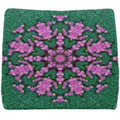 The Most Uniqe Flower Star In Ornate Glitter Seat Cushion by pepitasart