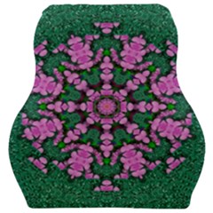 The Most Uniqe Flower Star In Ornate Glitter Car Seat Velour Cushion  by pepitasart