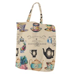 Teacups & Teapots Giant Grocery Tote by WensdaiAmbrose