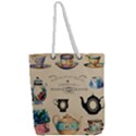 Teacups & Teapots Full Print Rope Handle Tote (Large) View2