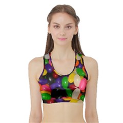 Jelly Beans Sports Bra With Border by pauchesstore