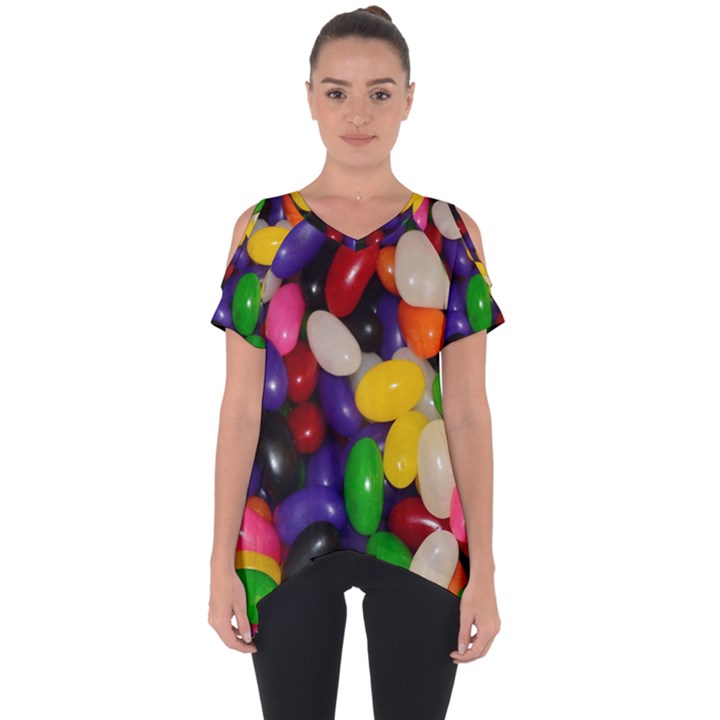 Jelly Beans Cut Out Side Drop Tee