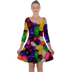 Jelly Beans Quarter Sleeve Skater Dress