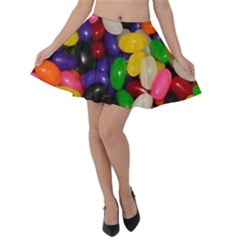 Jelly Beans Velvet Skater Skirt by pauchesstore