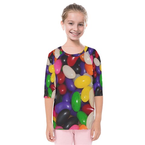 Jelly Beans Kids  Quarter Sleeve Raglan Tee by pauchesstore