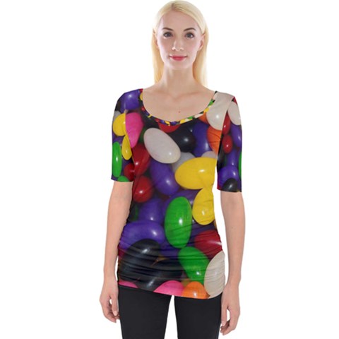 Jelly Beans Wide Neckline Tee by pauchesstore