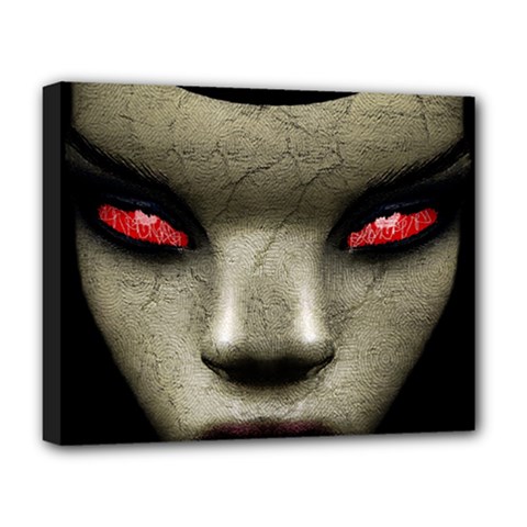 Evil Nun Close Up Portrait Illustration Deluxe Canvas 20  X 16  (stretched) by dflcprintsclothing