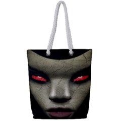 Evil Nun Close Up Portrait Illustration Full Print Rope Handle Tote (small) by dflcprintsclothing