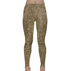 Grunge Abstract Textured Print Classic Yoga Leggings