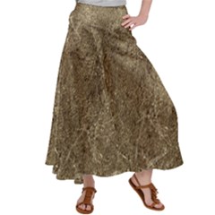 Grunge Abstract Textured Print Satin Palazzo Pants