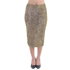 Grunge Abstract Textured Print Velvet Midi Pencil Skirt by dflcprintsclothing