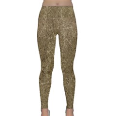 Grunge Abstract Textured Print Lightweight Velour Classic Yoga Leggings by dflcprintsclothing