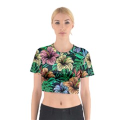 Hibiscus Dream Cotton Crop Top