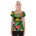 Tropical Adventure Cap Sleeve Top View1