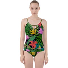 Tropical Adventure Cut Out Top Tankini Set