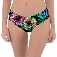 Hibiscus Dream Reversible Classic Bikini Bottoms