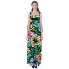 Hibiscus Dream Empire Waist Maxi Dress