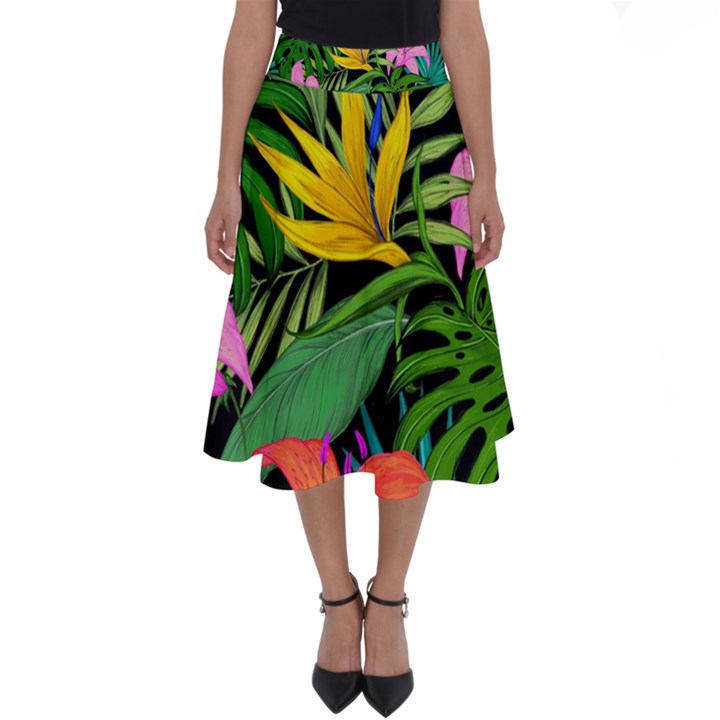 Tropical Adventure Perfect Length Midi Skirt