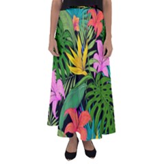 Tropical Adventure Flared Maxi Skirt