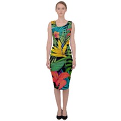 Tropical Adventure Sleeveless Pencil Dress