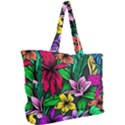 Neon Hibiscus Simple Shoulder Bag View2