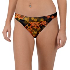 Flowers Background Bokeh Leaf Band Bikini Bottom